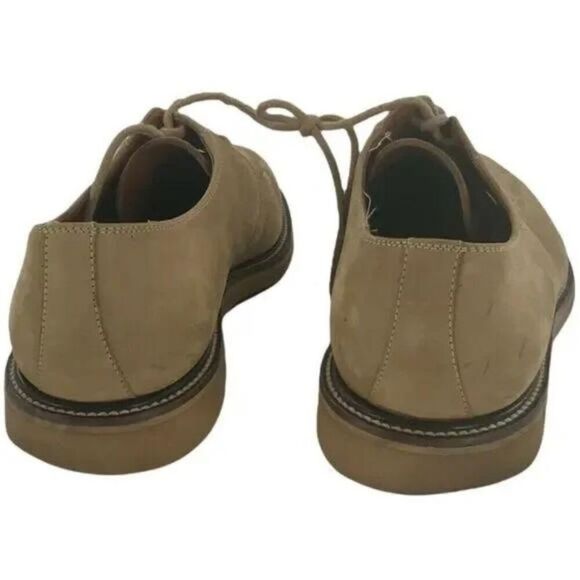 Joseph Abboud Dress Shoes Size 12D Mens Tan Leather Round Toe Wing Tip Lace Up - Picture 3 of 6